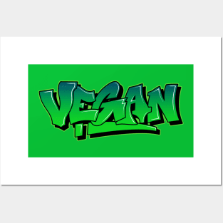 Vegan Graffiti Art Posters and Art